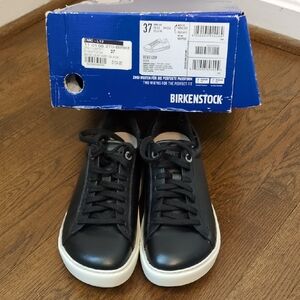 Birkenstock Bend Low Leather Black Sneakers Size 37